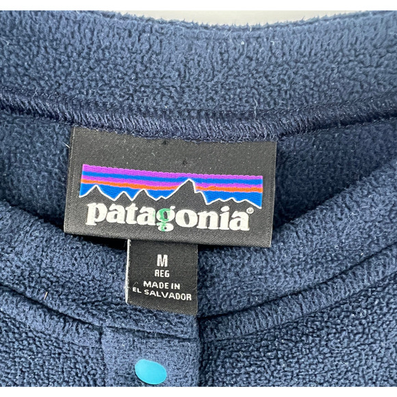 Patagonia Fleece Sweatshirt Womens Medium Blue Teal Pullover Long Sleeve Preppy - Picture 6 of 10